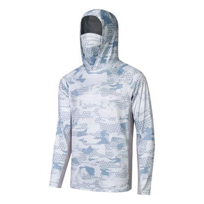 Camo Fishing Shirt- Light Blue