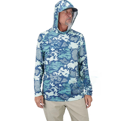 Camo Fishing Shirt- Ocean